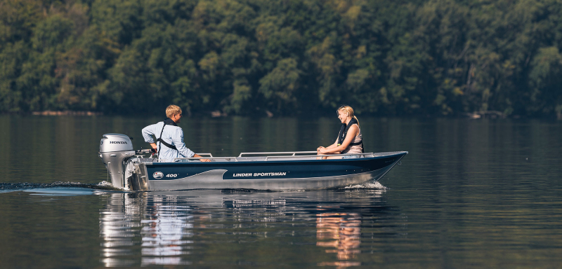 Motorboot Linder SPORTSMAN 400 mit HONDA - Motor BF 10 LHU