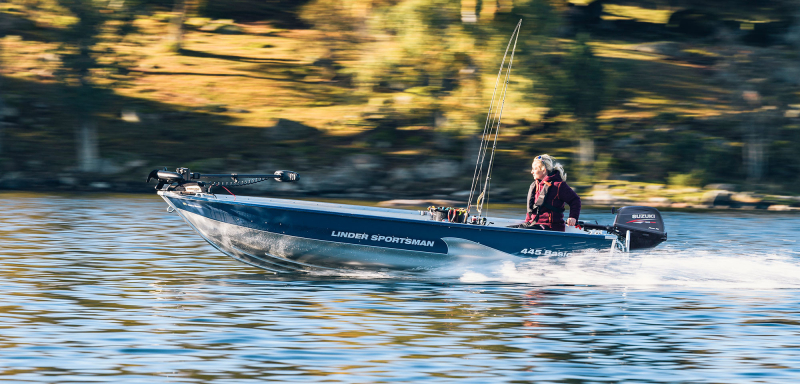 Motorboot Linder SPORTSMAN 445 BASIC mit SUZUKI - Motor DF 15 AL