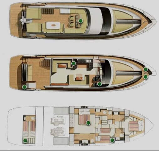 Motorboot Fairline 65 SQUADRON