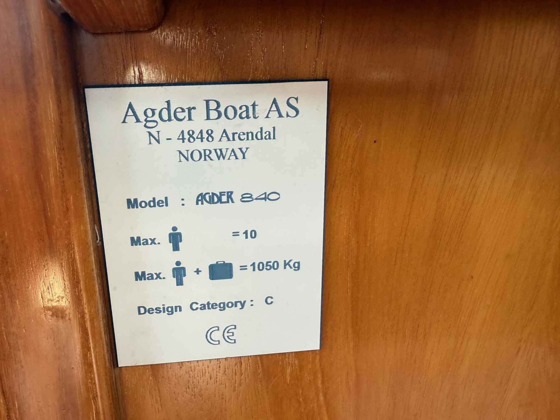 Motorboot Agder 840 Cabrio