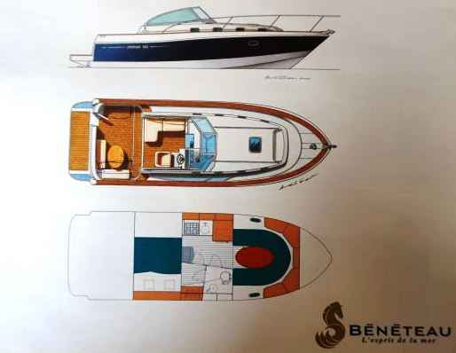Motorboot Beneteau Ombrine 9.60