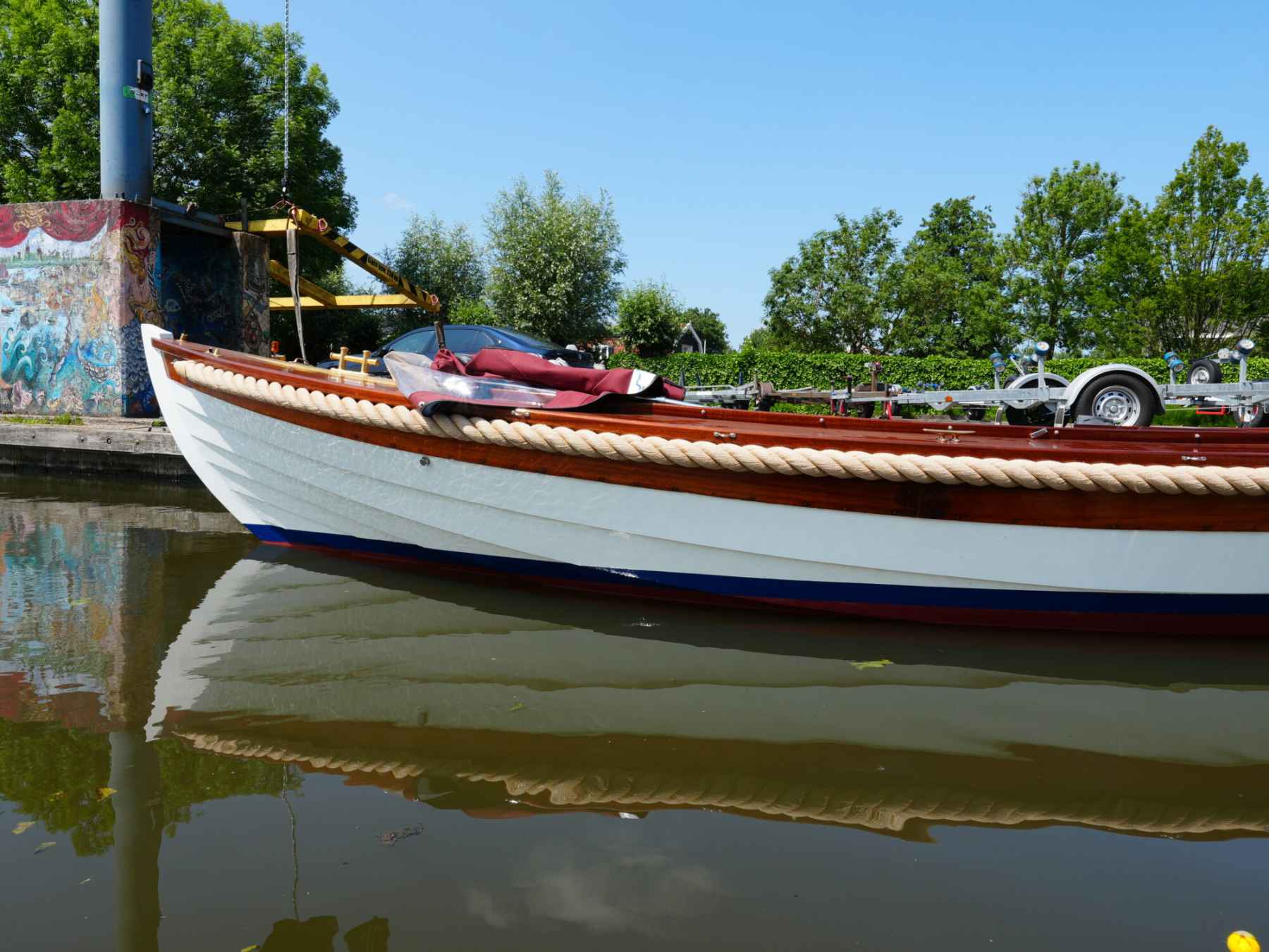 Motorboot Kapitein Klassieke Mahoniehouten Sloep 6.20