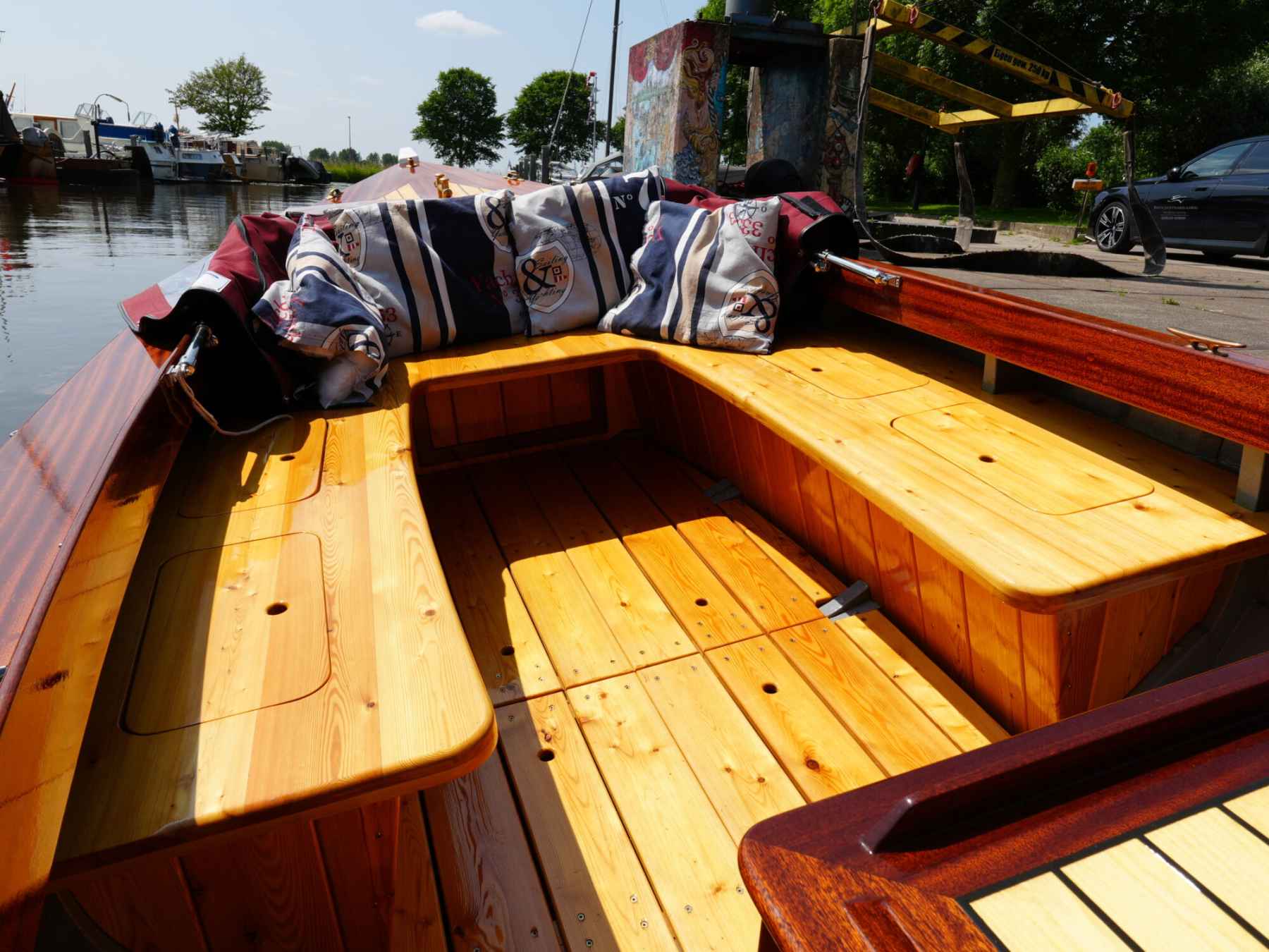 Motorboot Kapitein Klassieke Mahoniehouten Sloep 6.20