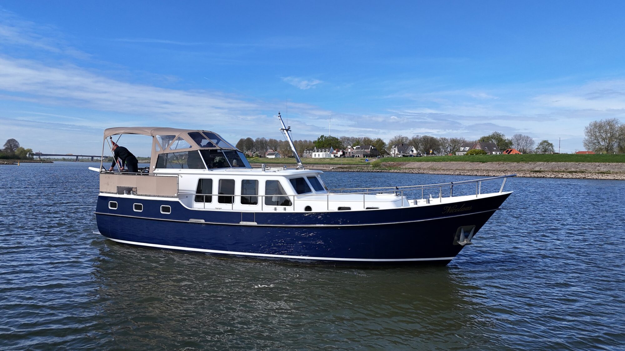 Motorboot Flevo Spiegelkotter 12.50 AK Cabrio