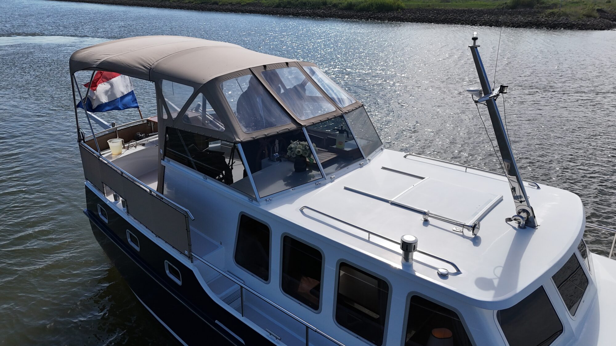 Motorboot Flevo Spiegelkotter 12.50 AK Cabrio