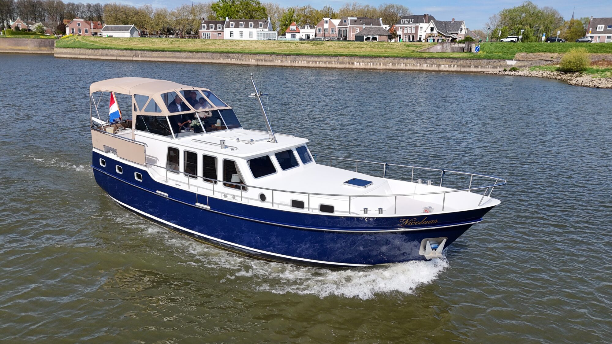 Motorboot Flevo Spiegelkotter 12.50 AK Cabrio