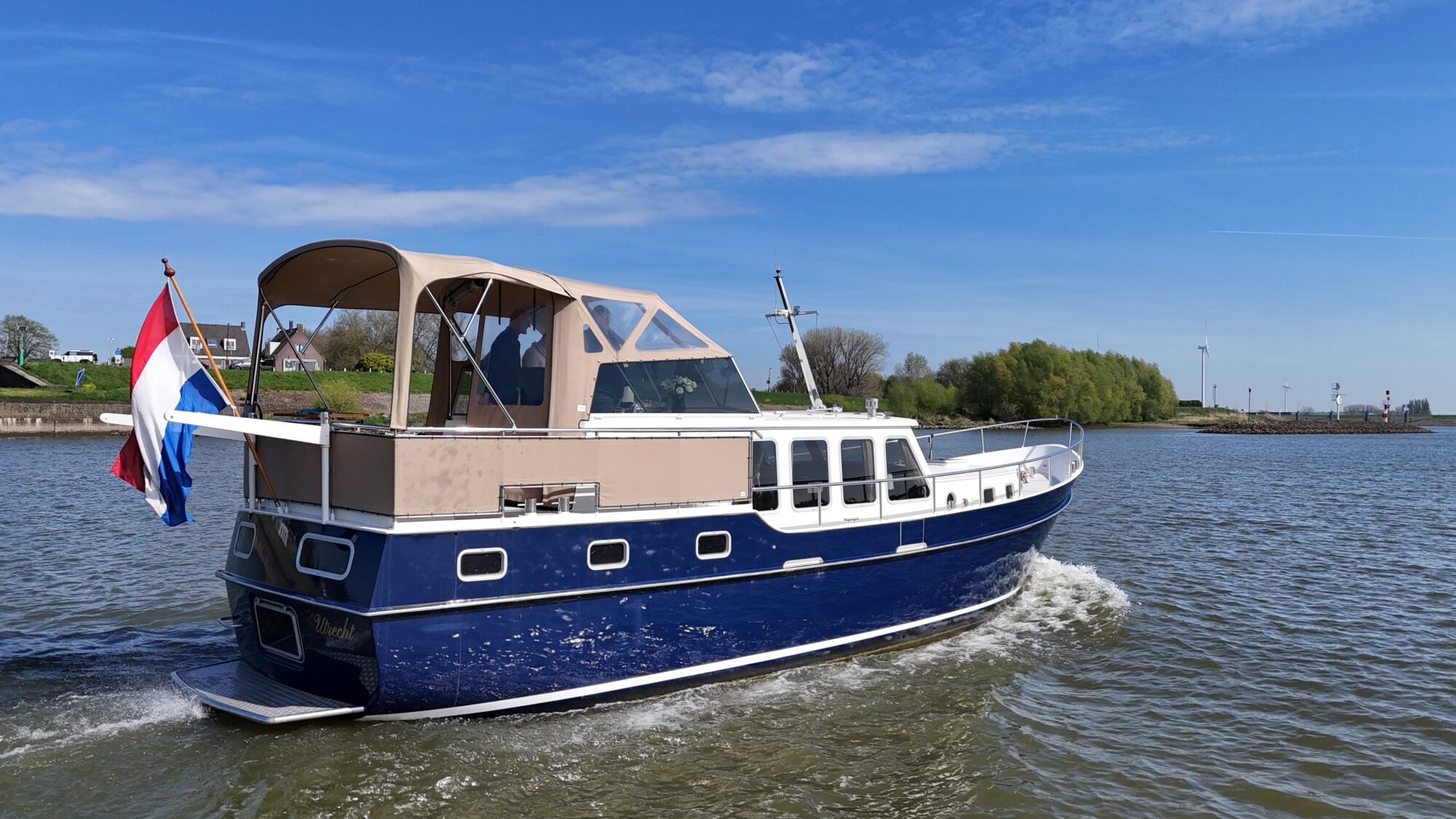 Motorboot Flevo Spiegelkotter 12.50 AK Cabrio