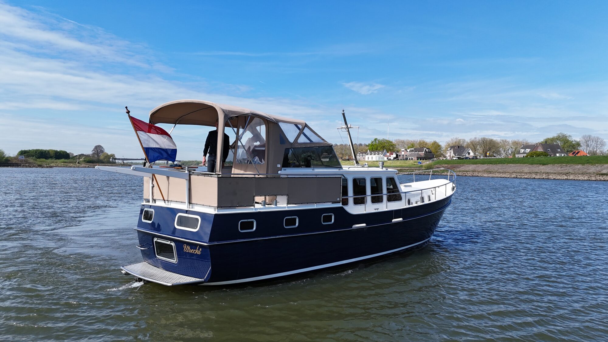 Motorboot Flevo Spiegelkotter 12.50 AK Cabrio