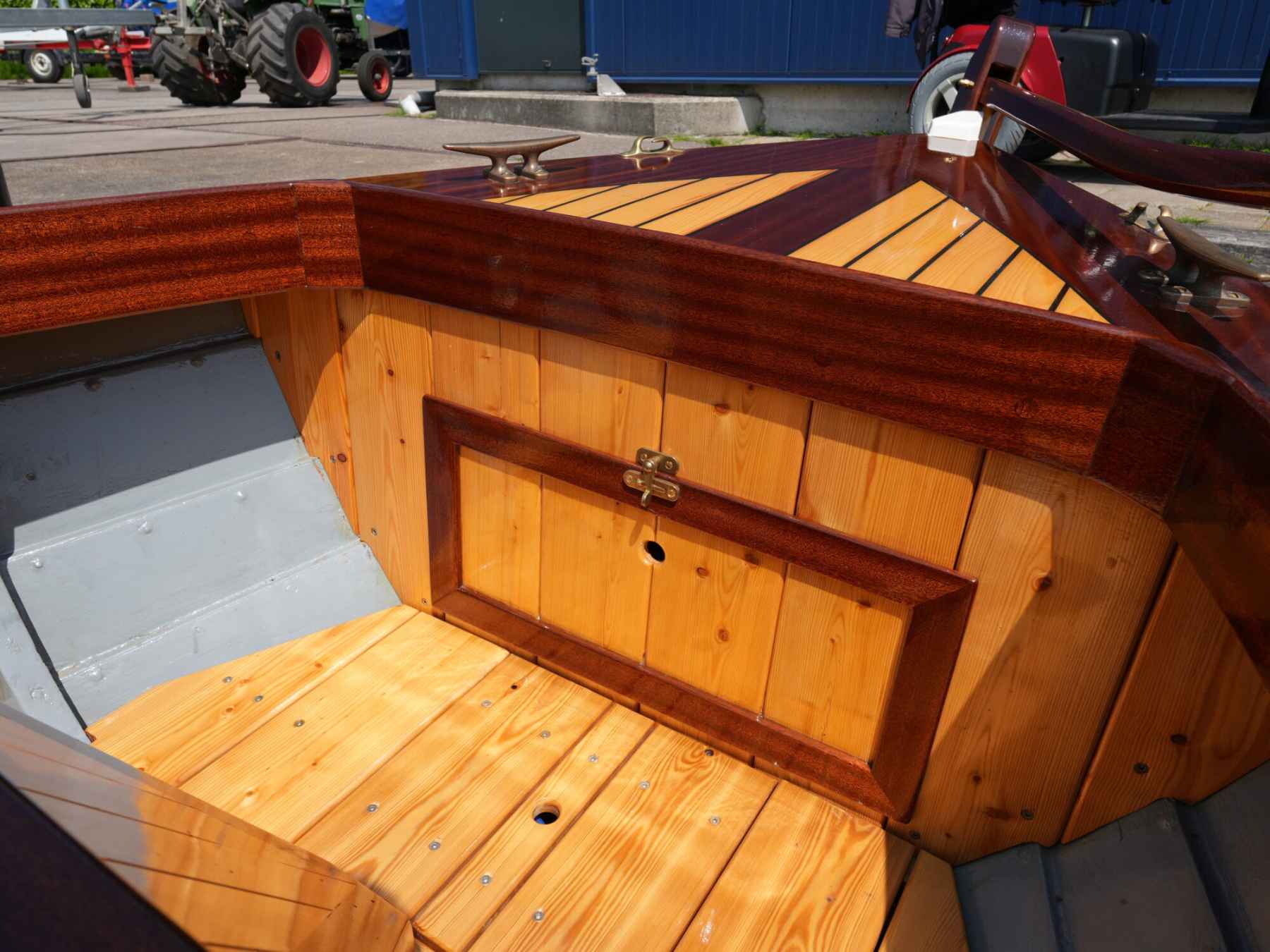 Motorboot Kapitein Klassieke Mahoniehouten Sloep 6.20
