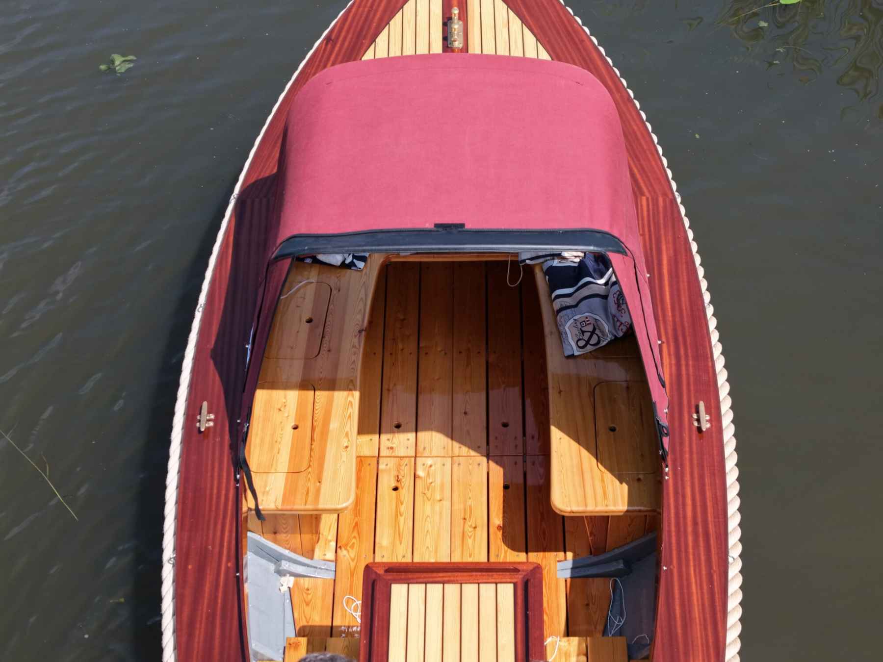 Motorboot Kapitein Klassieke Mahoniehouten Sloep 6.20