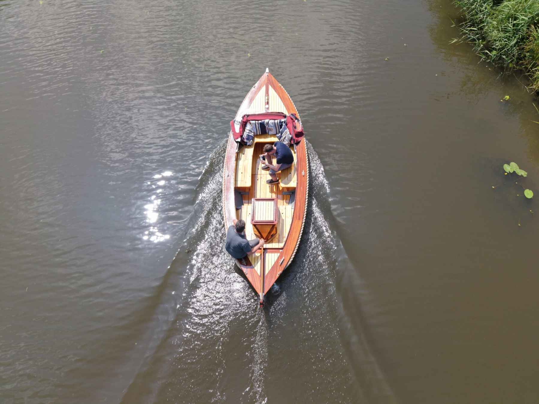 Motorboot Kapitein Klassieke Mahoniehouten Sloep 6.20