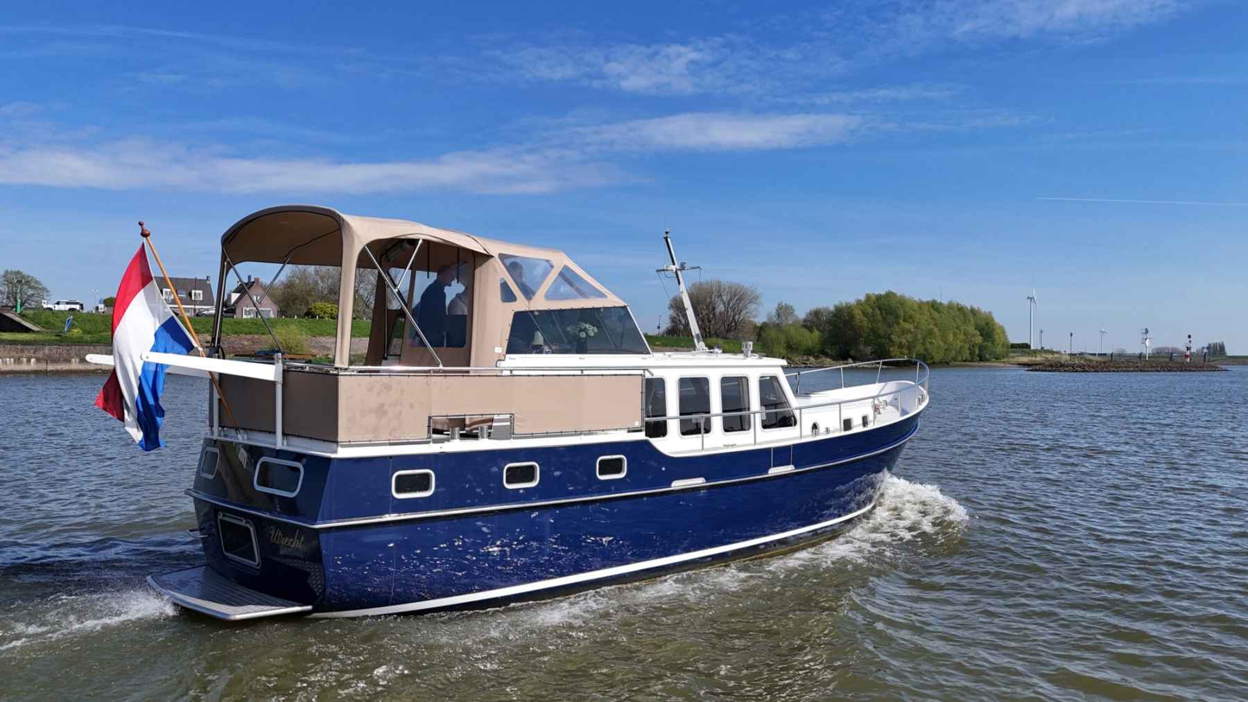 Motorboot Flevo Spiegelkotter 12.50 AK Cabrio