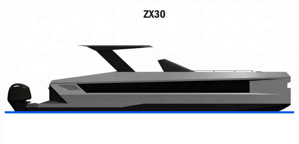 Motorboot Futuro ZX30 mit Bodenseezulassung
