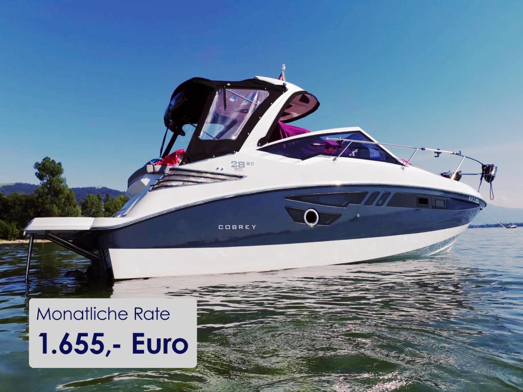 Cobrey 28 SC/SCL mit Bodenseezulassung 300 PS