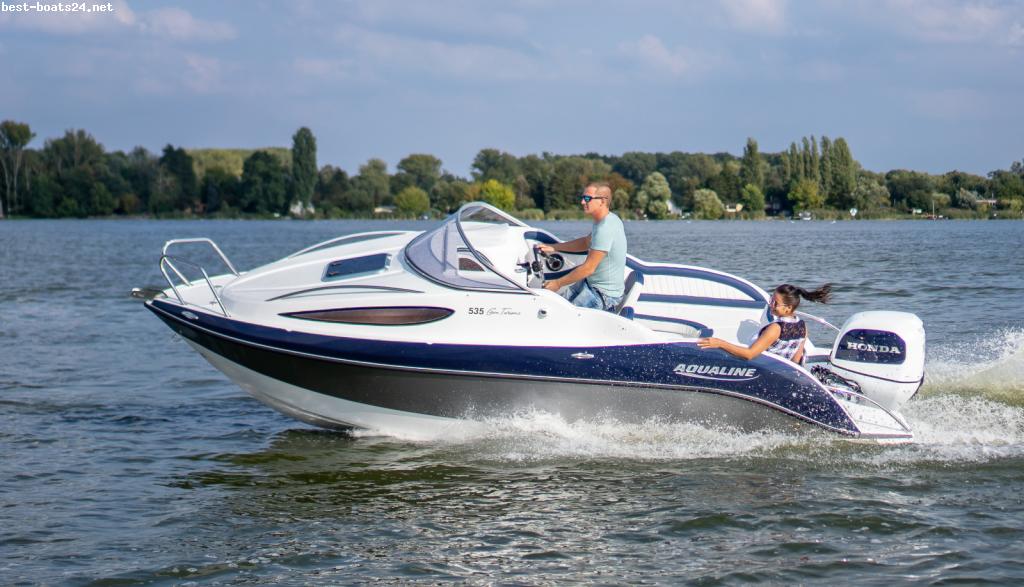 Motorboot AQUALINE 535 MANUFAKTUR - BESICHTIGUNG!