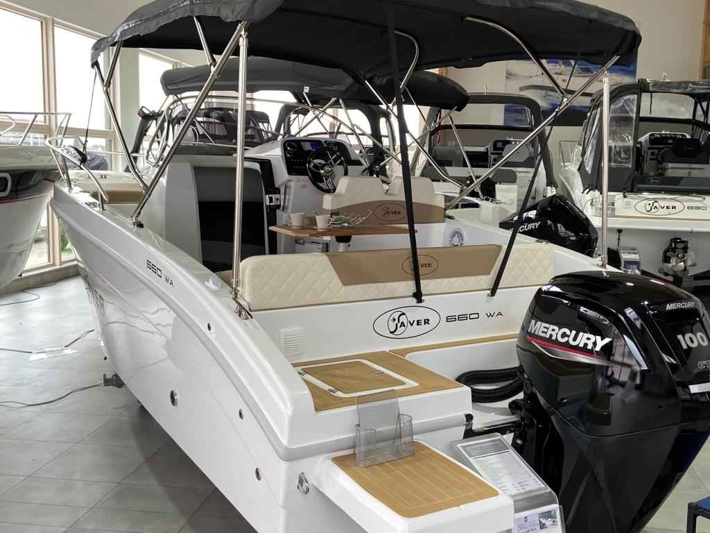 Motorboot Saver 660 WA mit Mercury F100EXLPT CT