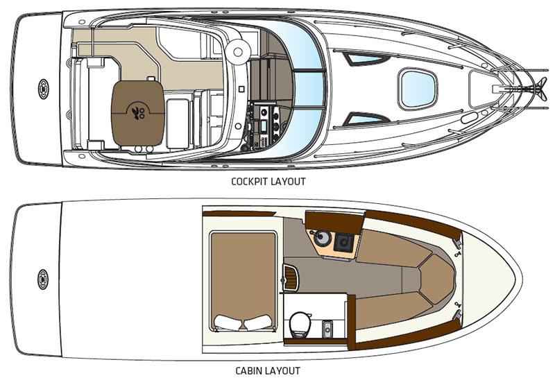 Motorboot Sea Ray Sundancer (DAE) 265 & Trailer (im Vorlauf)