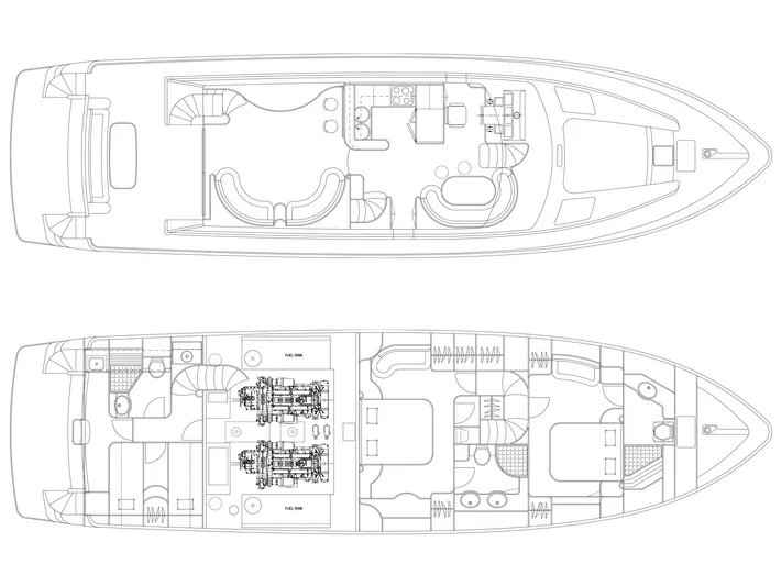 Motorboot Elegance 70 Flybridge