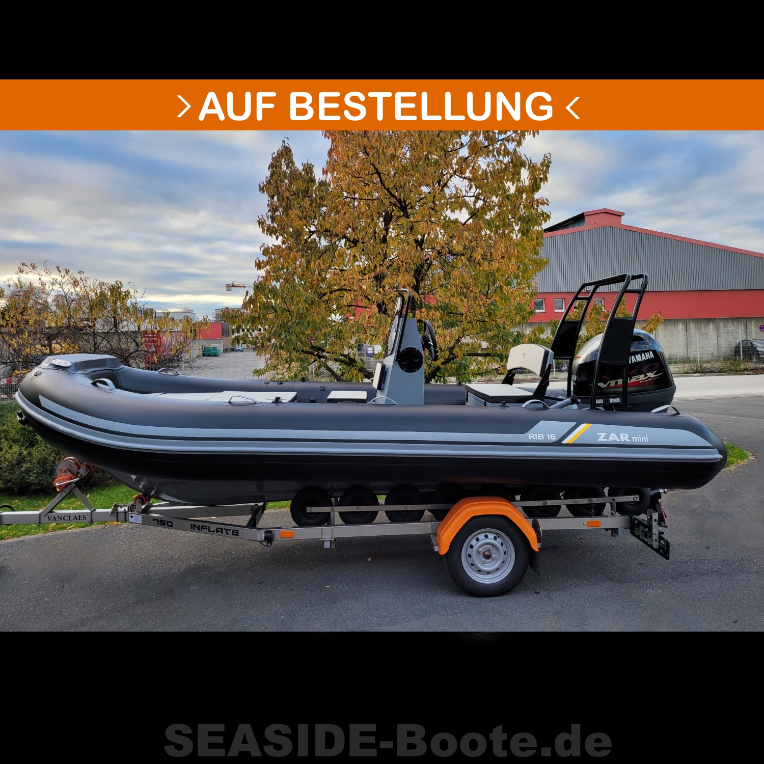 Motorboot ZAR Mini RIB PRO 16SC Black Line