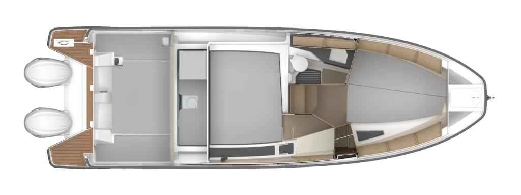 Motorboot Grandezza 30 OB OUTBOARD