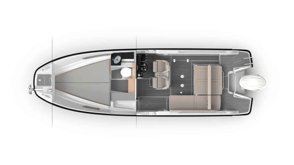 Motorboot Quarken 27 T-Top