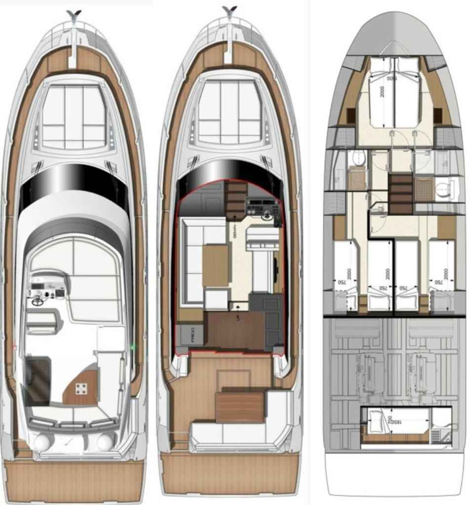 Motorboot Prestige 460 FLY
