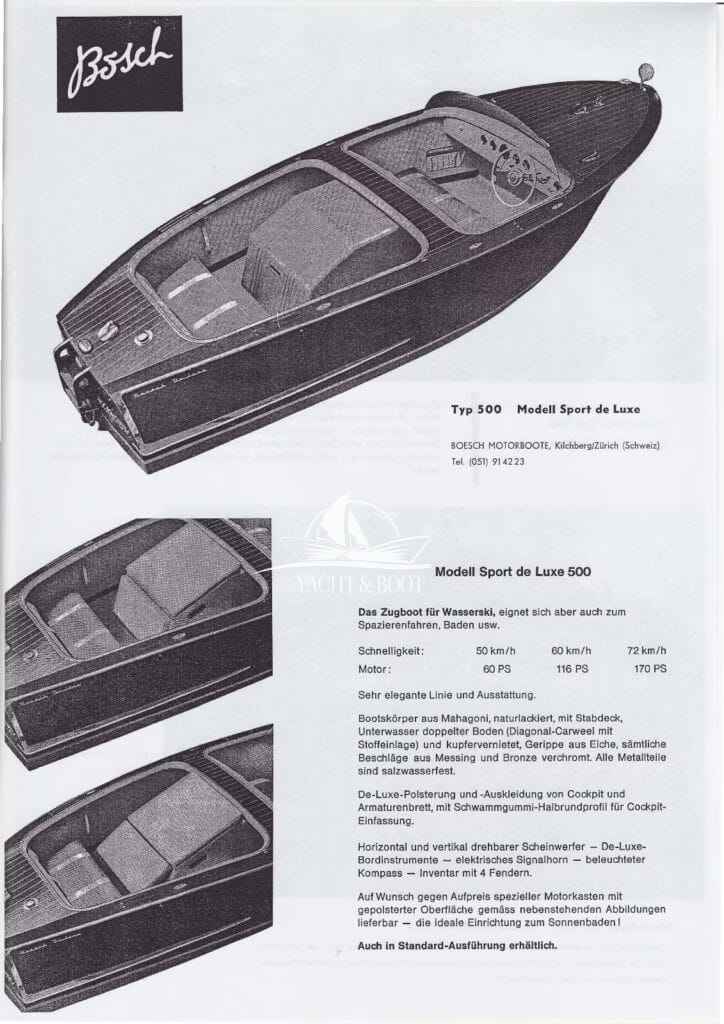 Motorboot Boesch Sport de Luxe 500