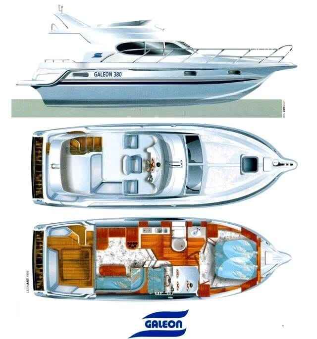 Motorboot Galeon 380 Fly